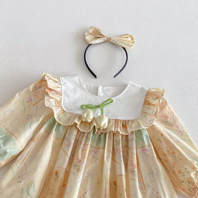 Rochie cu cordeluta Hanel Crem