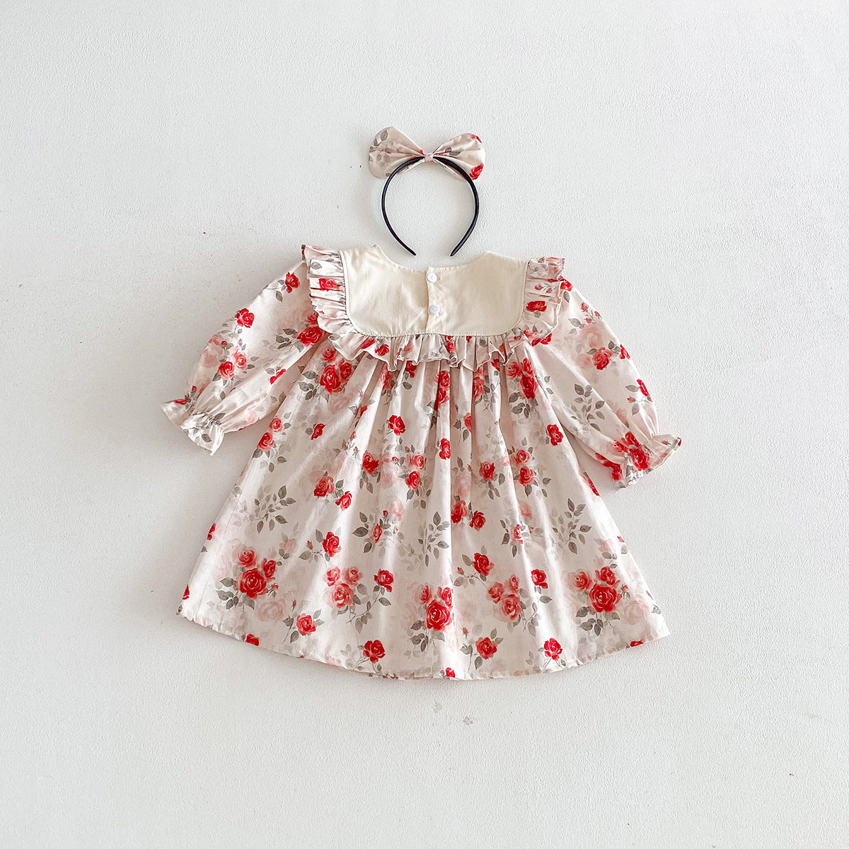 Rochie cu cordeluta Ikena Rosu