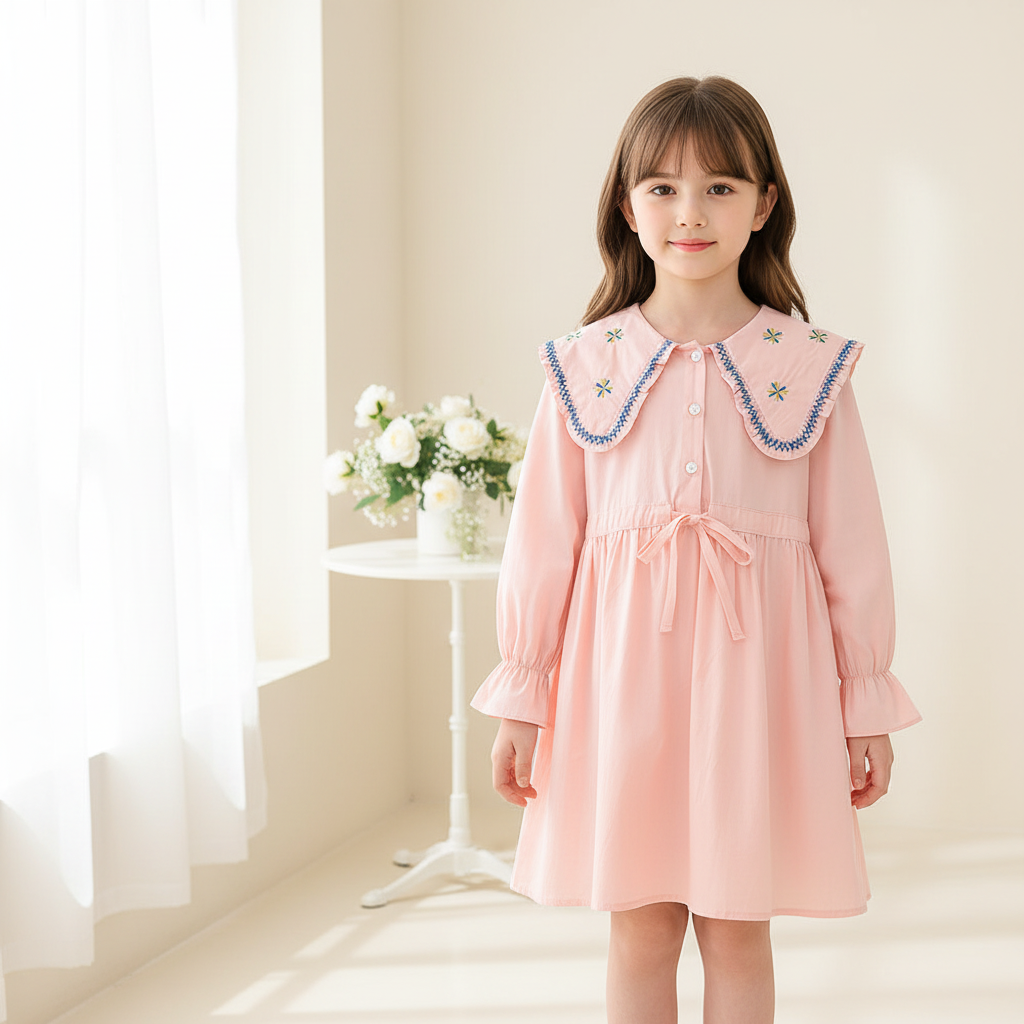 Rochie cu detalii Doreny Roz