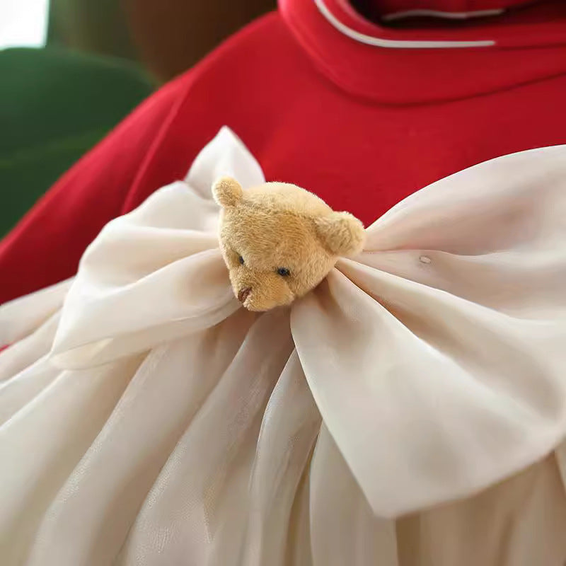 Rochie cu detalii Arnea Rosu