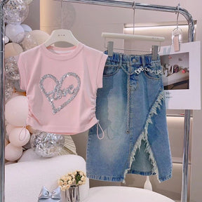 Set din doua piese Zavi Roz