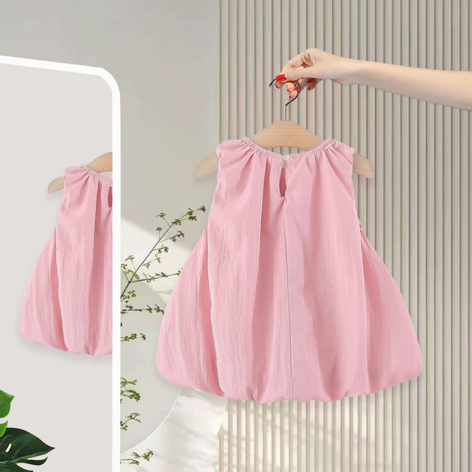 Rochie cu detalii Olen Roz