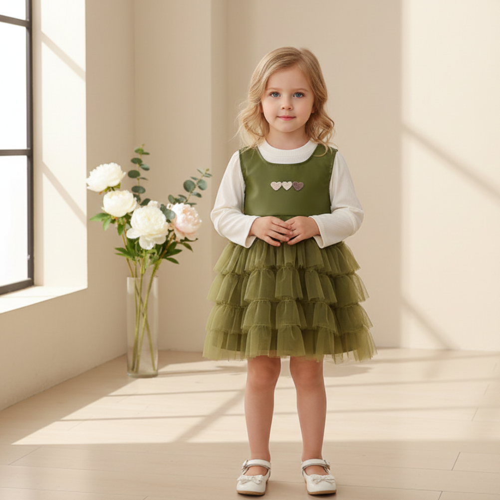 Rochie cu detalii Tosya Verde
