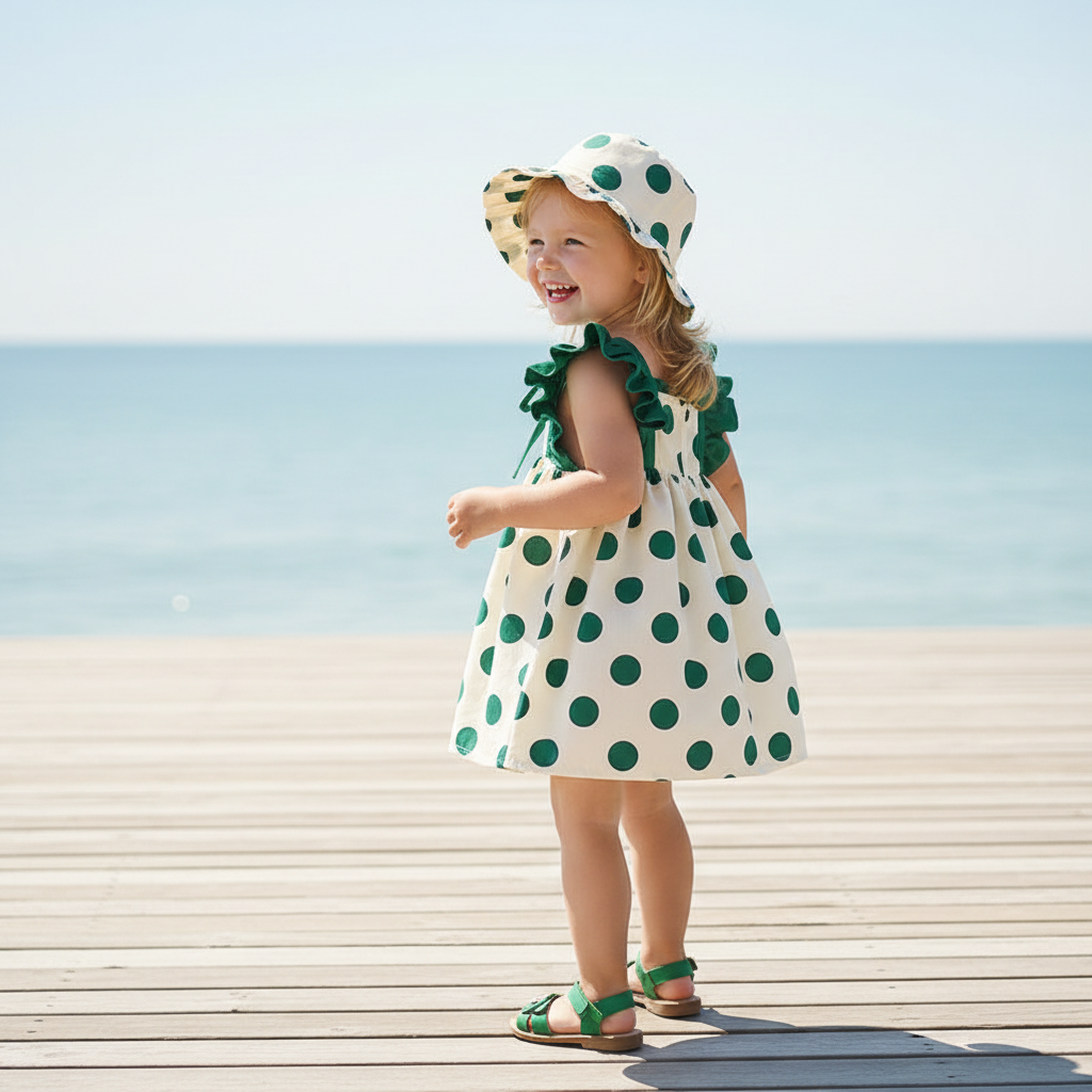 Rochie cu palarie Samera Verde