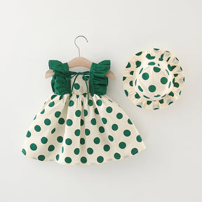 Rochie cu palarie Samera Verde