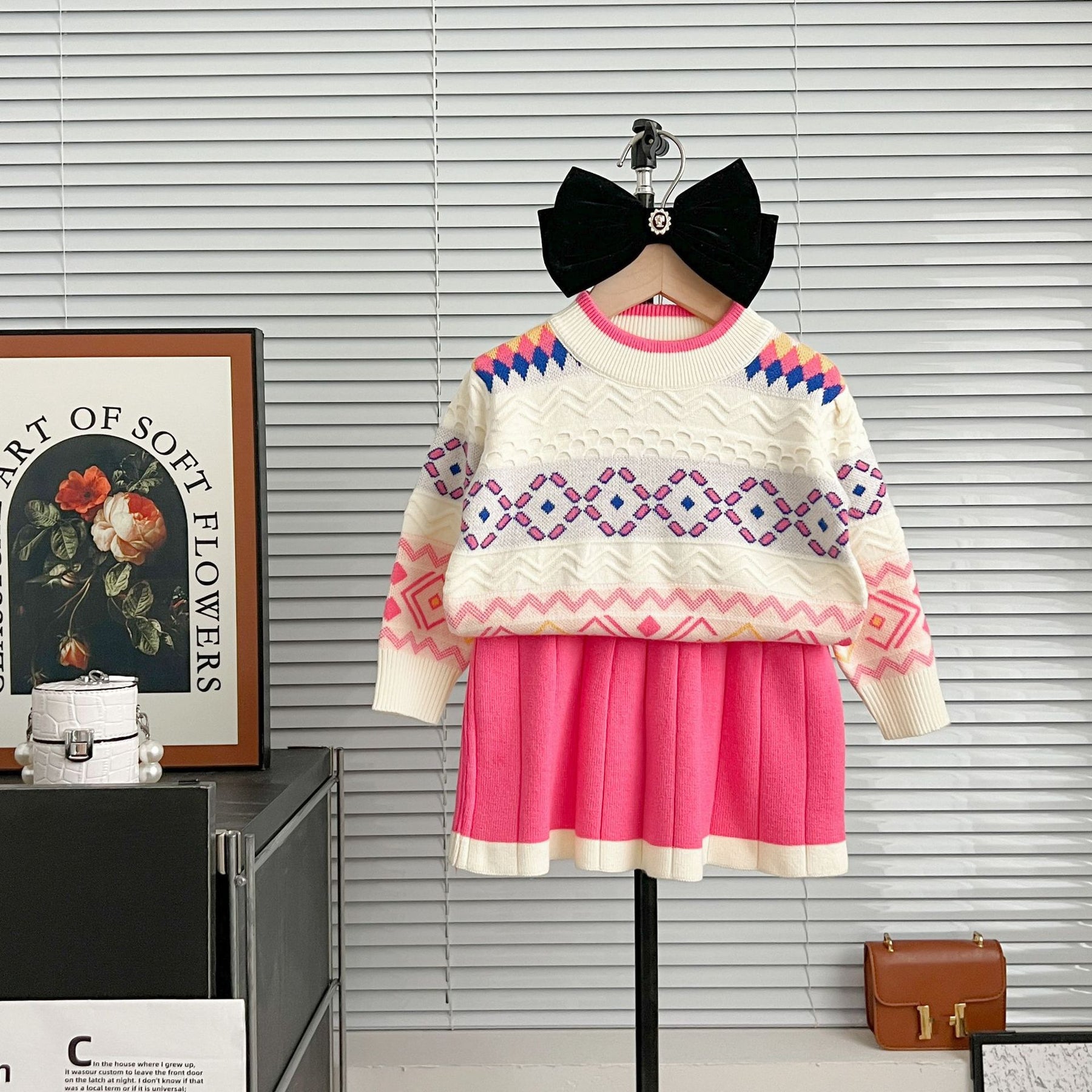 Set din doua piese Yamila Roz Inchis