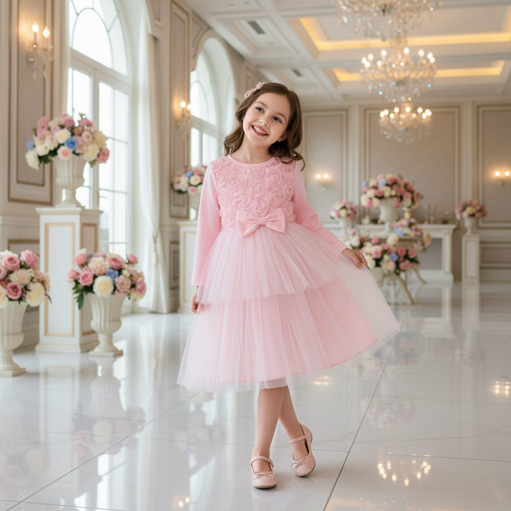 Rochie cu detalii Hanery Roz