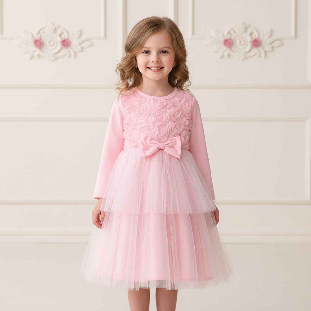 Rochie cu detalii Hanery Roz