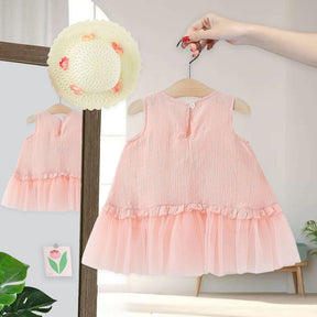 Rochie cu palarie Minelio Roz