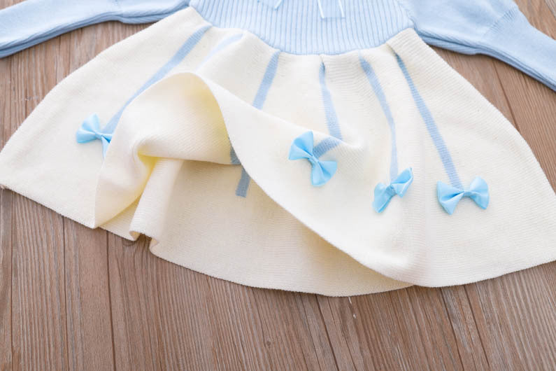 Rochie cu detalii Renasy Albastru