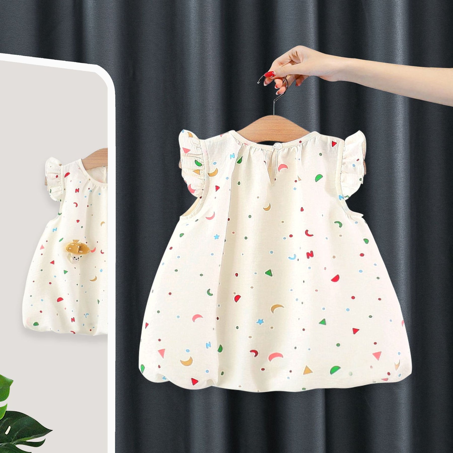 Rochie cu detalii Saleny Crem