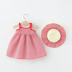 Rochie cu palarie Alanery Rosu