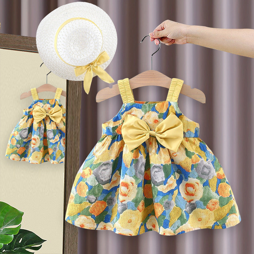 Rochie cu palarie Minavie Galben