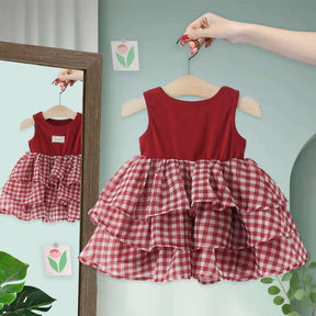 Rochie cu detalii Chezi Rosu