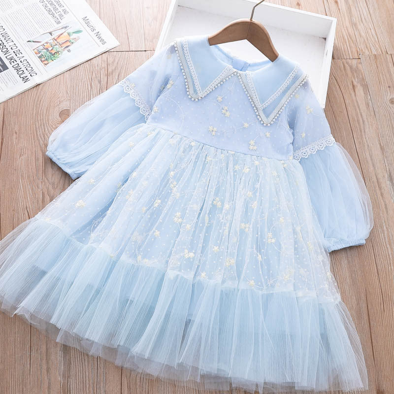 Rochie eleganta cu detalii Driana Albastru