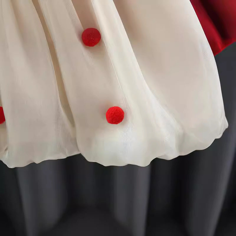 Rochie cu detalii Arnea Rosu
