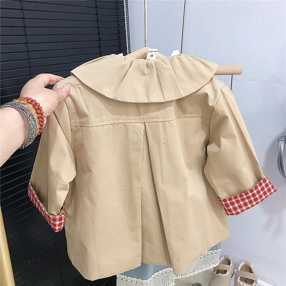 Trench cu detalii Lopy Bej