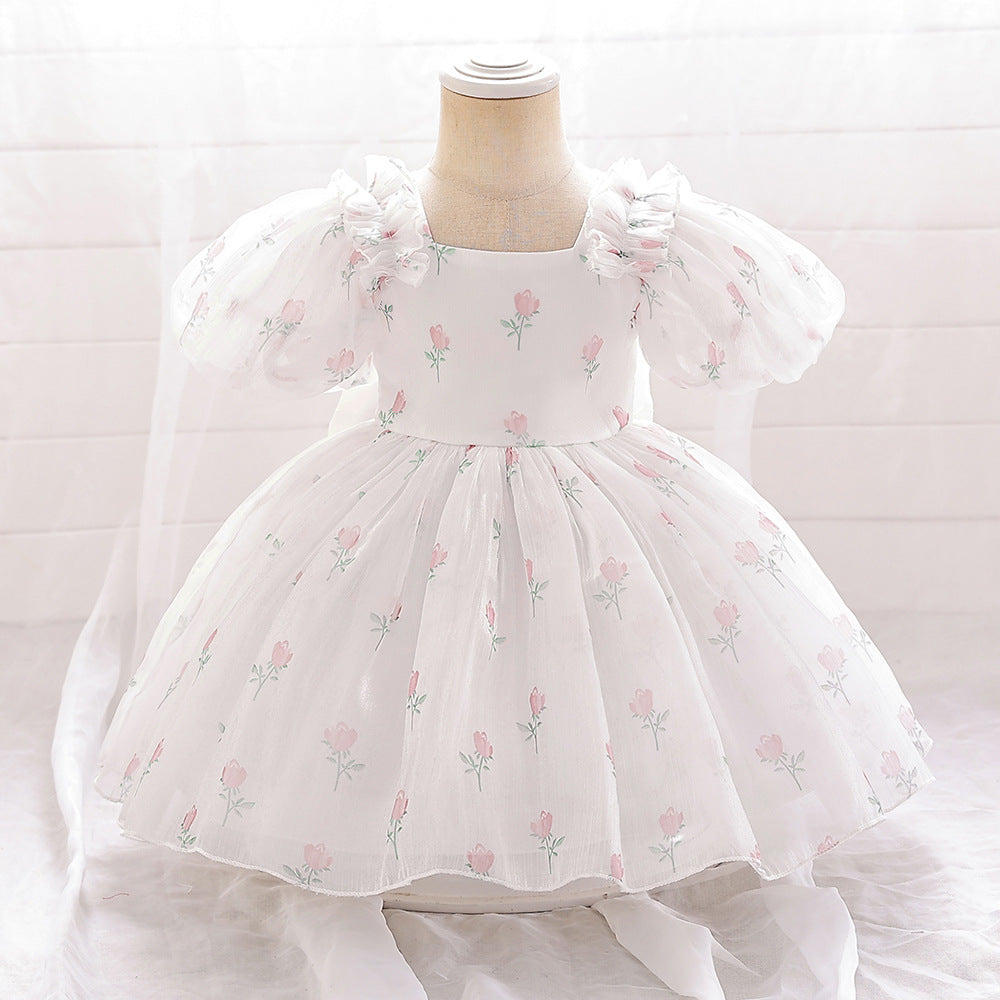 Rochie cu detalii Rida Alb