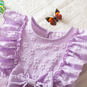Rochie cu detalii Elyra Mov