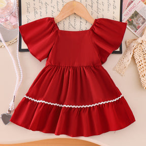 Rochie cu detalii Manaer Rosu