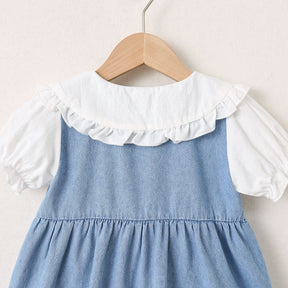 Rochie cu detalii Layla Albastru
