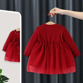 Rochie cu detalii Lanira Rosu