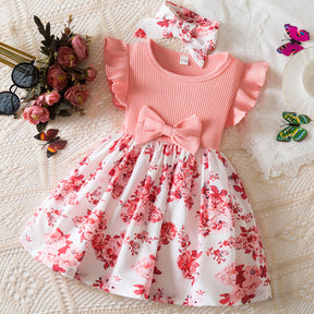 Rochie cu bentita Theryn Roz