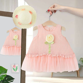 Rochie cu palarie Minelio Roz