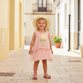 Rochie cu palarie Minelio Roz