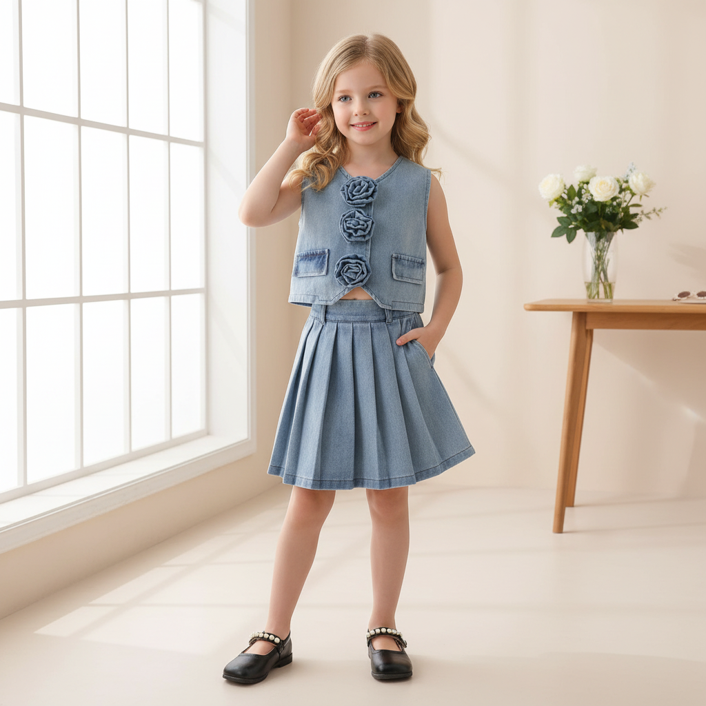 Set din doua piese Janisa Albastru