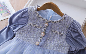Rochie cu detalii Liane Gri
