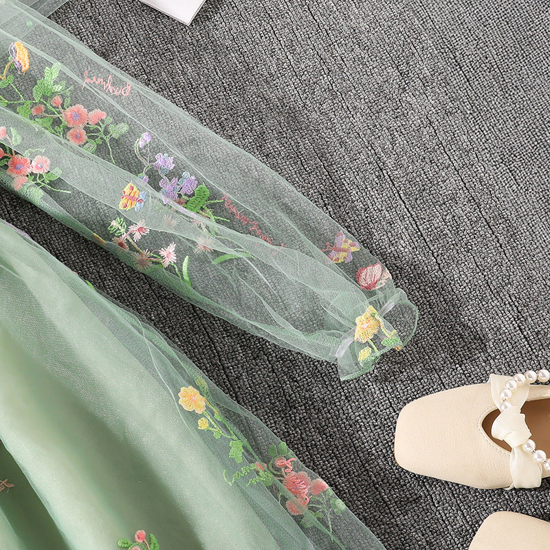 Rochie cu detalii Leona Verde