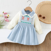 Rochie cu detalii Rasida Albastru