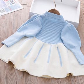 Rochie cu detalii Renasy Albastru