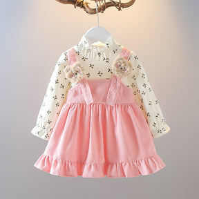Rochie cu detalii Mamary Roz