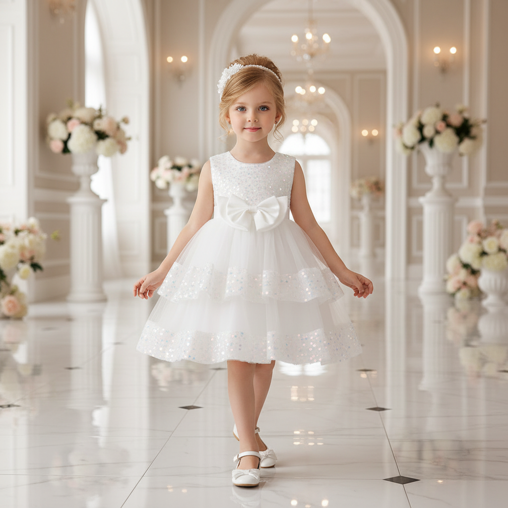 Rochie eleganta Elaris Alb