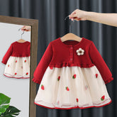 Rochie cu detalii Lilina Rosu