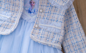 Rochie cu sacou Elina Albastru