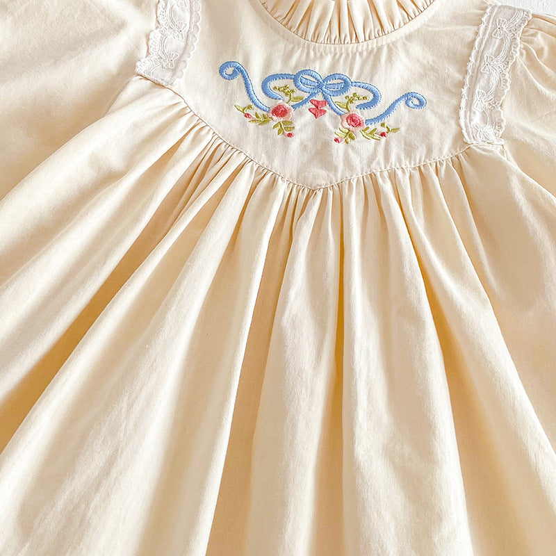 Rochie cu cordeluta Idina Crem