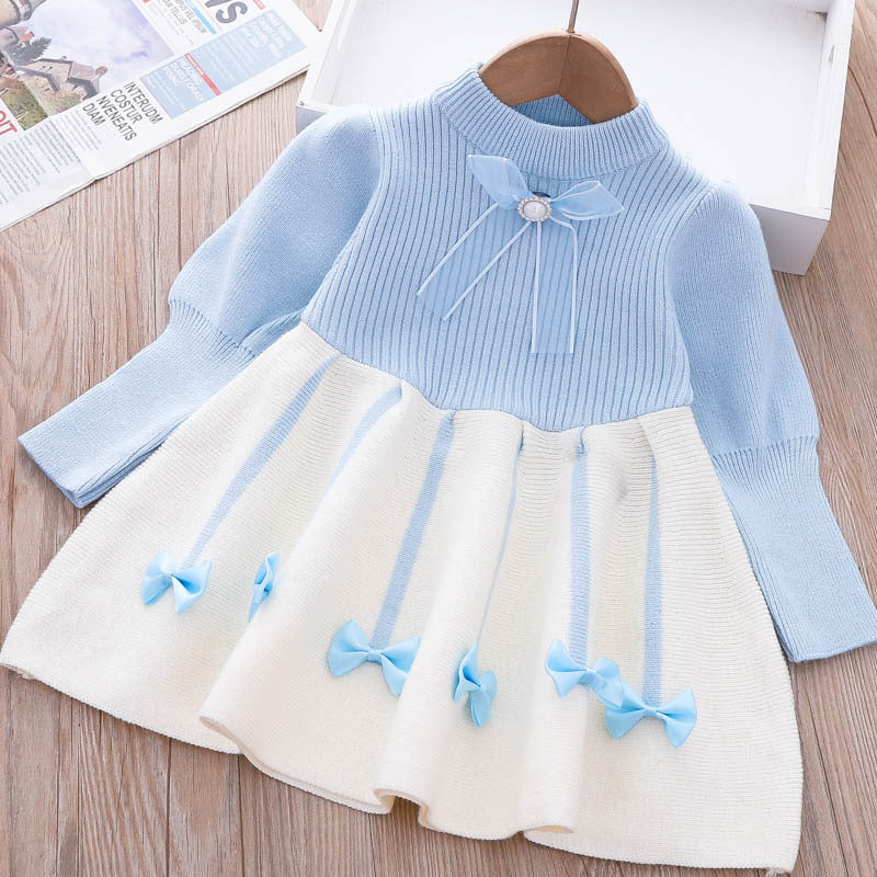 Rochie cu detalii Renasy Albastru