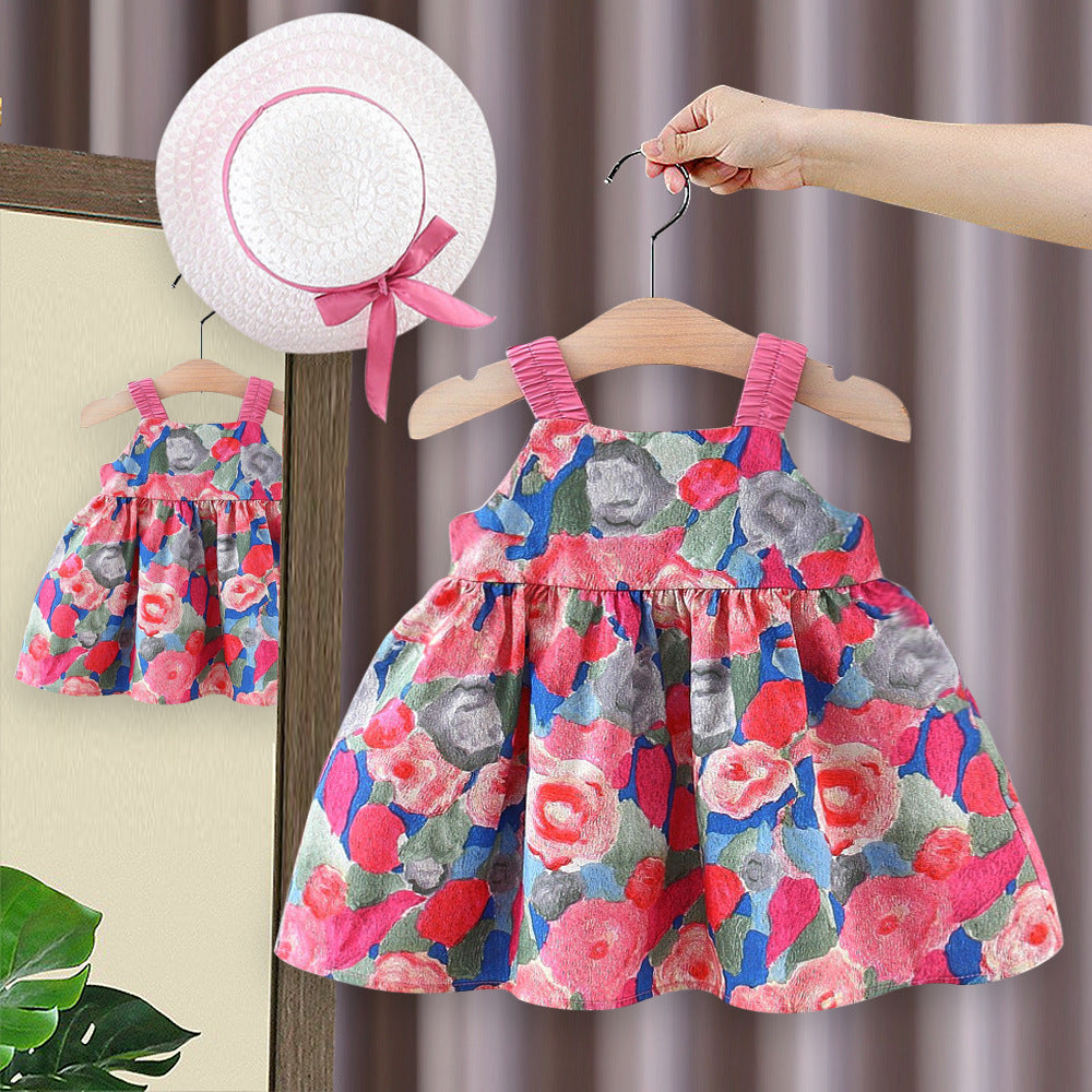 Rochie cu palarie Minavie Roz