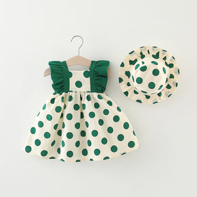 Rochie cu palarie Samera Verde