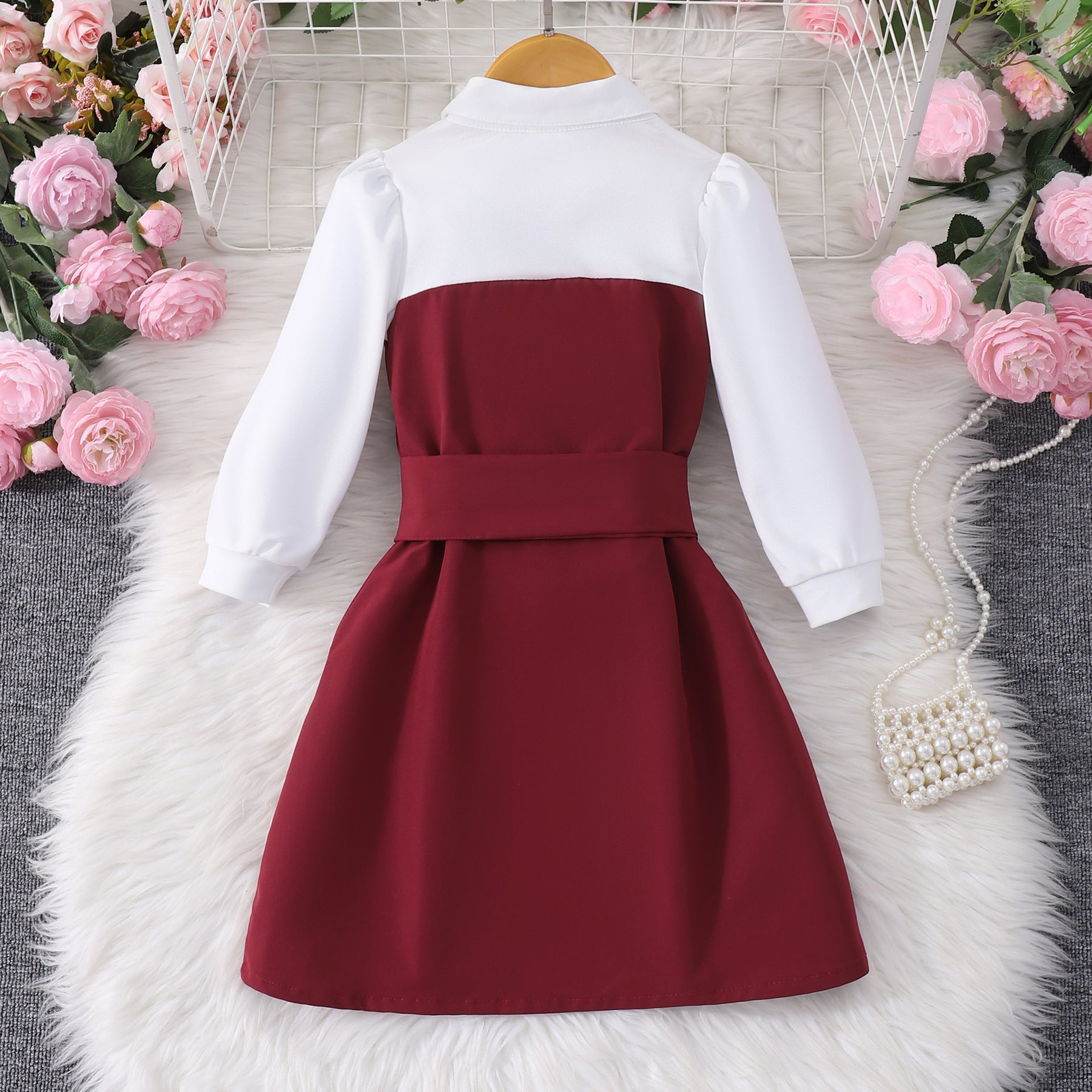 Rochie cu detalii Oldy Visiniu