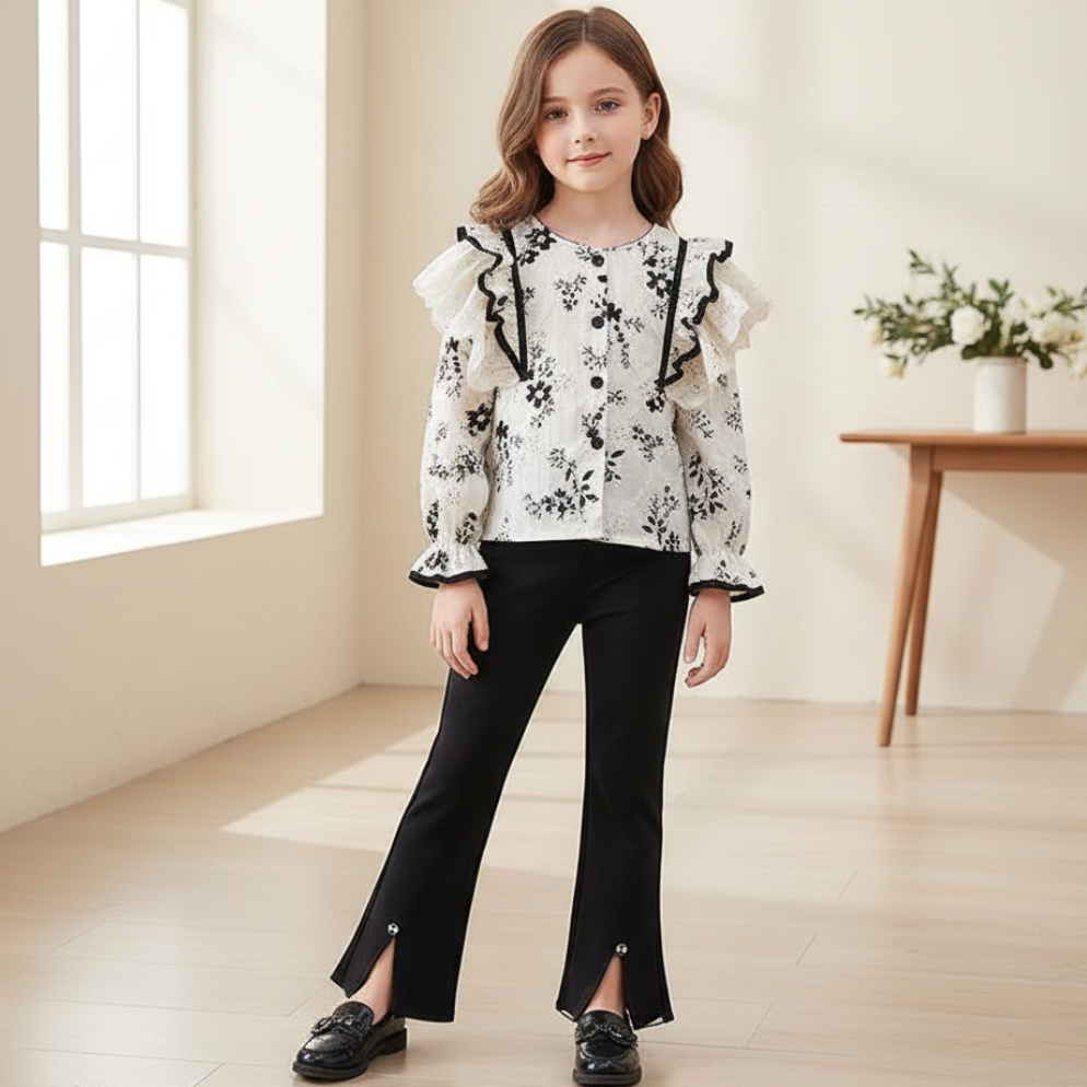 Set din doua piese Brisna Negru