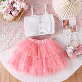 Set din doua piese Crenela Roz