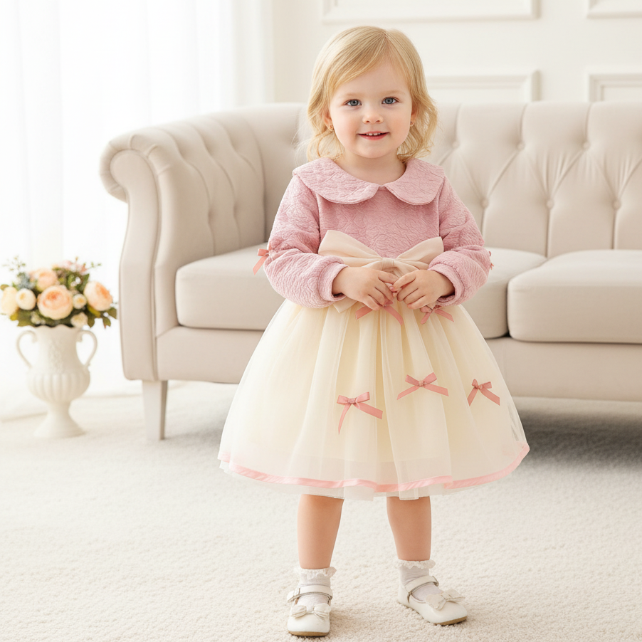 Rochie cu detalii Medin Roz