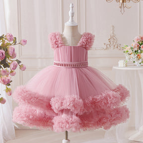 Rochie cu detalii Reben Roz