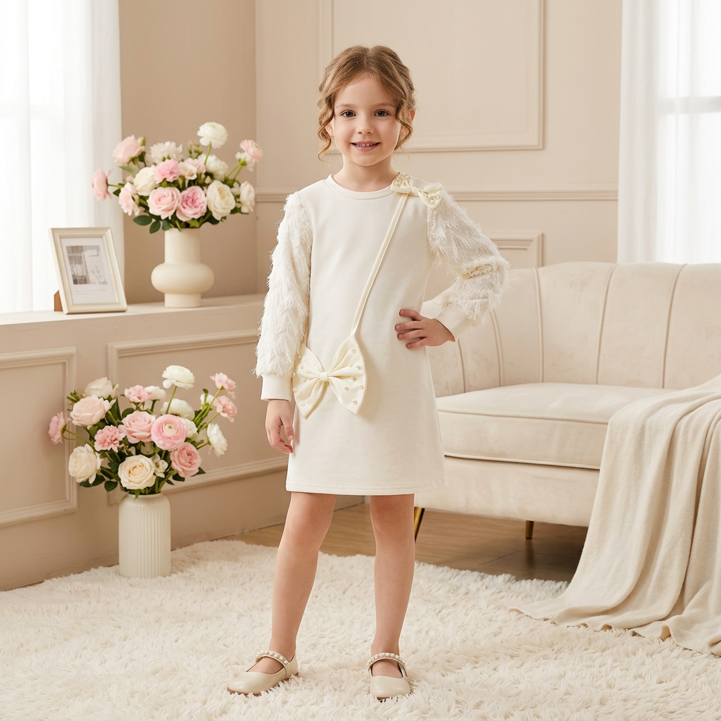 Rochie cu detalii Miana Crem
