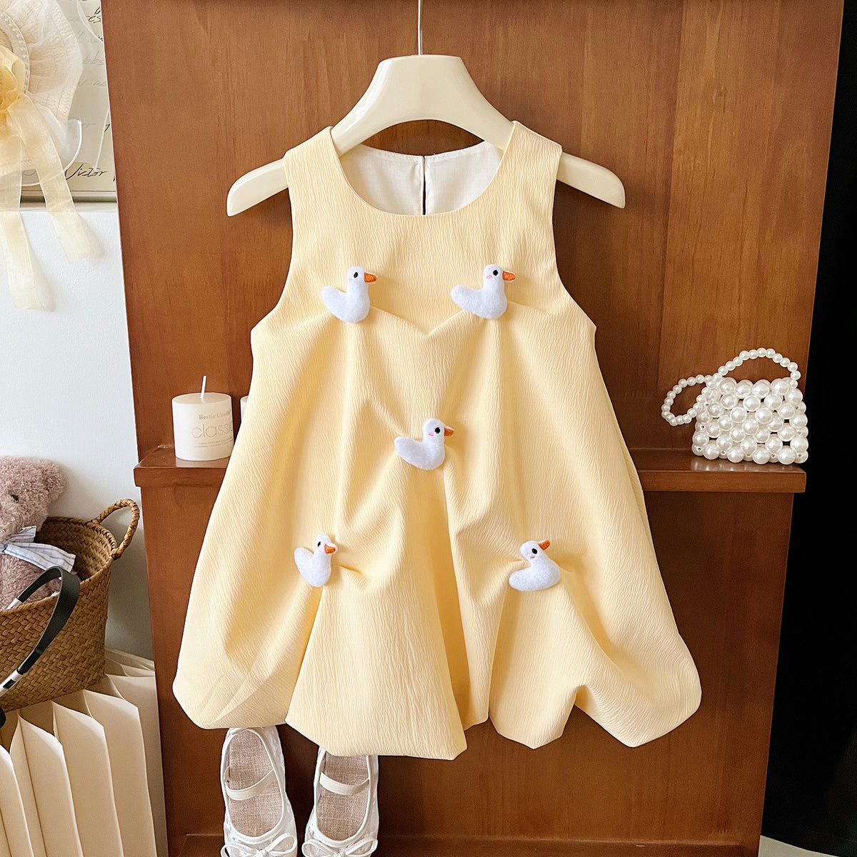 Rochie cu detalii Crisy Galben