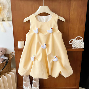 Rochie cu detalii Crisy Galben